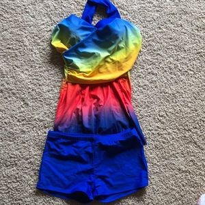 Tankin Multi color Swimsuit size L